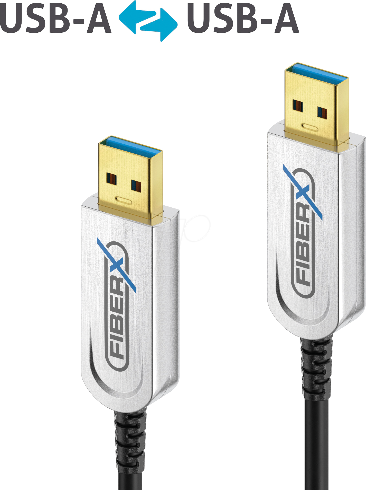 PURE FX-I540-040 - Optisches USB 3.1 Kabel, FiberX, A Stecker auf A Stecker, 40 m von PURELINK