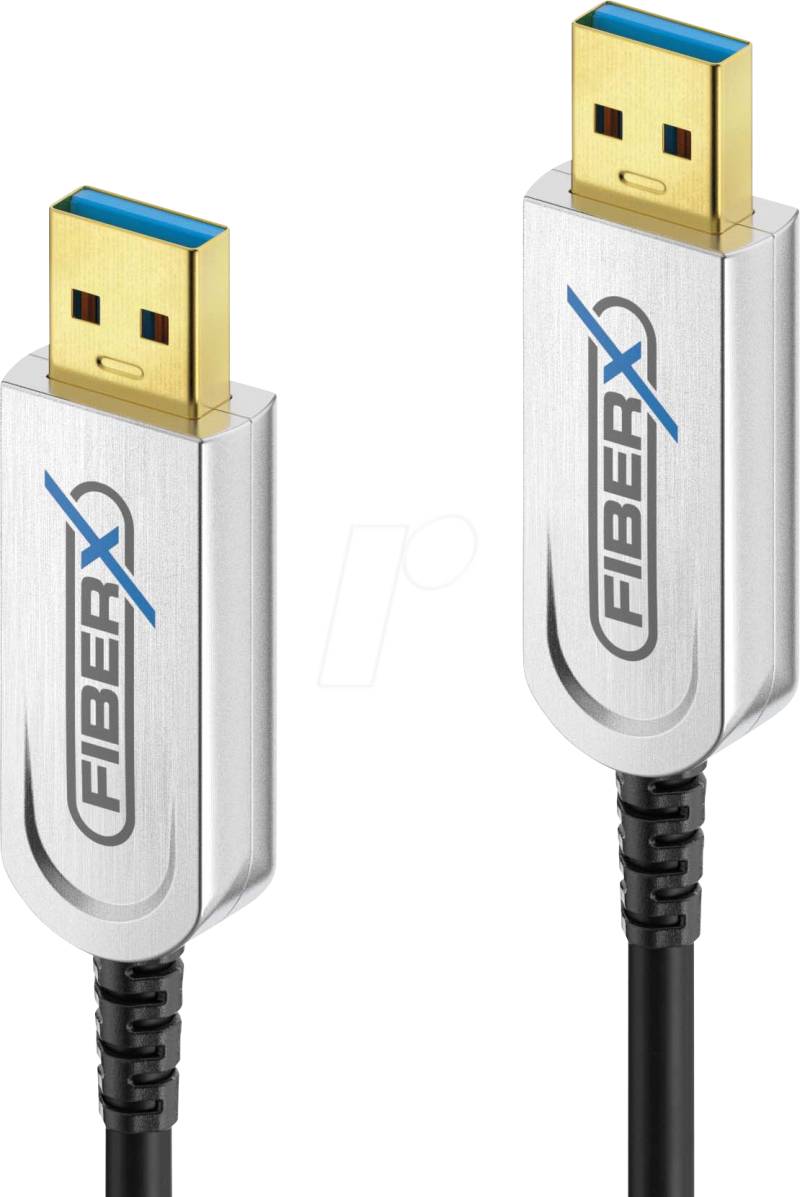 PURE FX-I640-003 - USB 3.1 Glasfaser Kabel, FiberX,  USB-A auf USB-A Stecker, 3 m von PURELINK