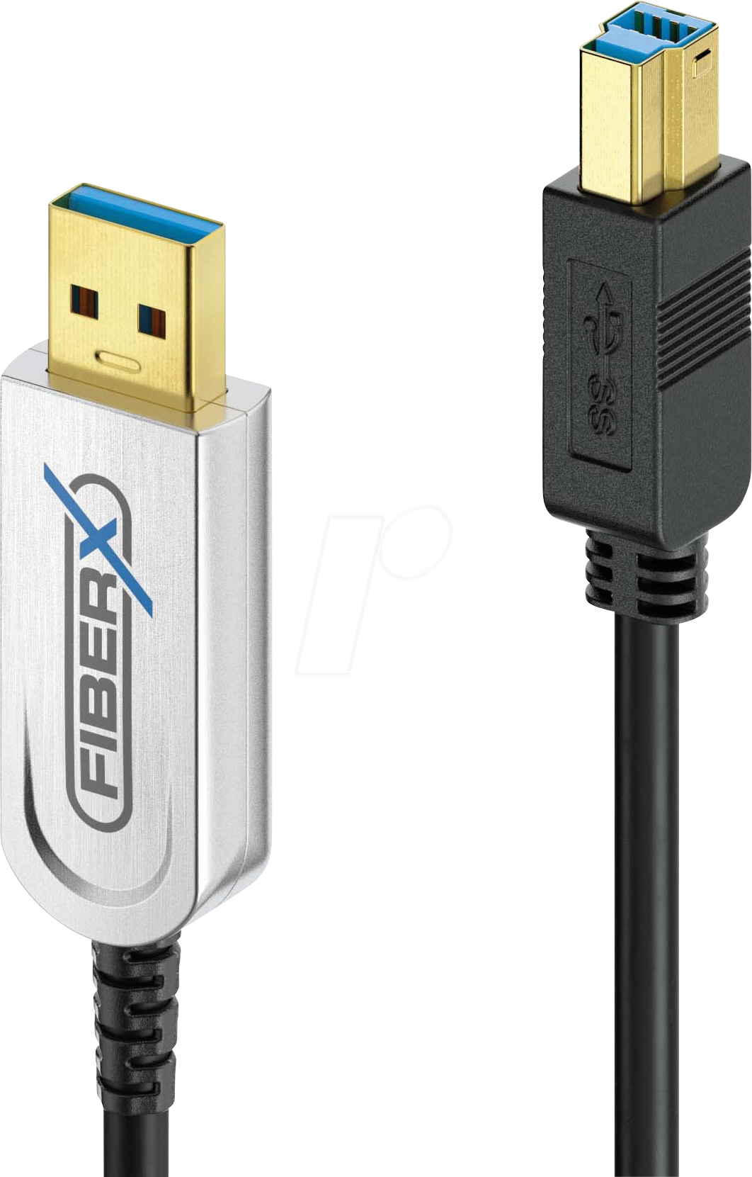 PURE FX-I645-003 - USB 3.1 Glasfaser Kabel, FiberX,  USB-A auf USB-B Stecker, 3 m von PURELINK