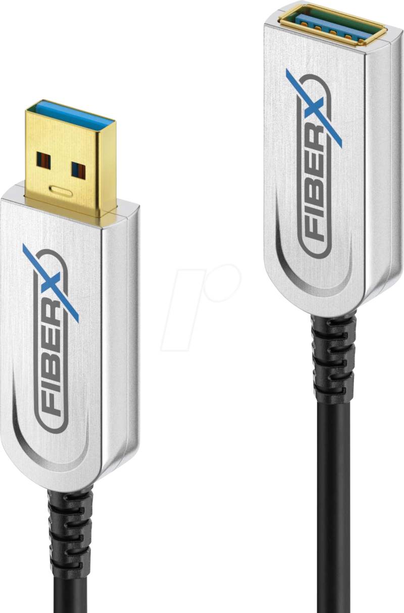 PURE FX-I650-005 - USB 3.1 Glasfaser Kabel, FiberX,  USB-A Stecker auf Buchse, 5 m von PURELINK