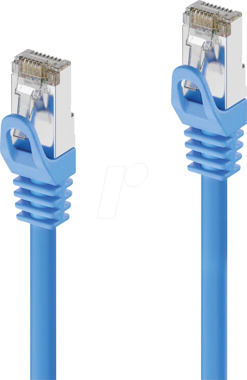 PURE IQP1004030 - Patchkabel Cat.6a  S/FTP, blau, 3 m von PURELINK