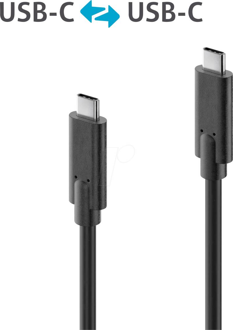 PURE IS2511-005 - USB 3.1 Kabel, iSerie, C Stecker auf C Stecker, schwarz, 0,5 m von PURELINK