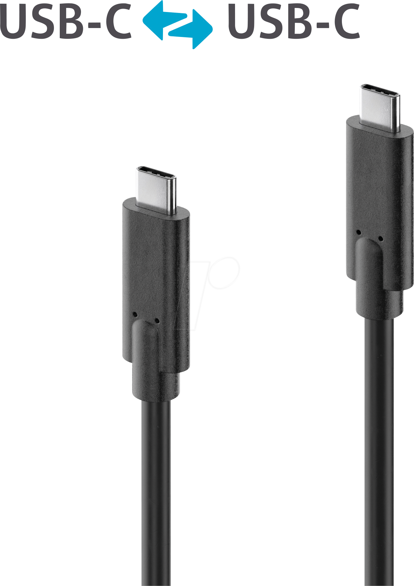 PURE IS2511-010 - USB 10 Gb/s Kabel, iSerie, C Stecker auf C Stecker, schwarz, 1,0 von PURELINK