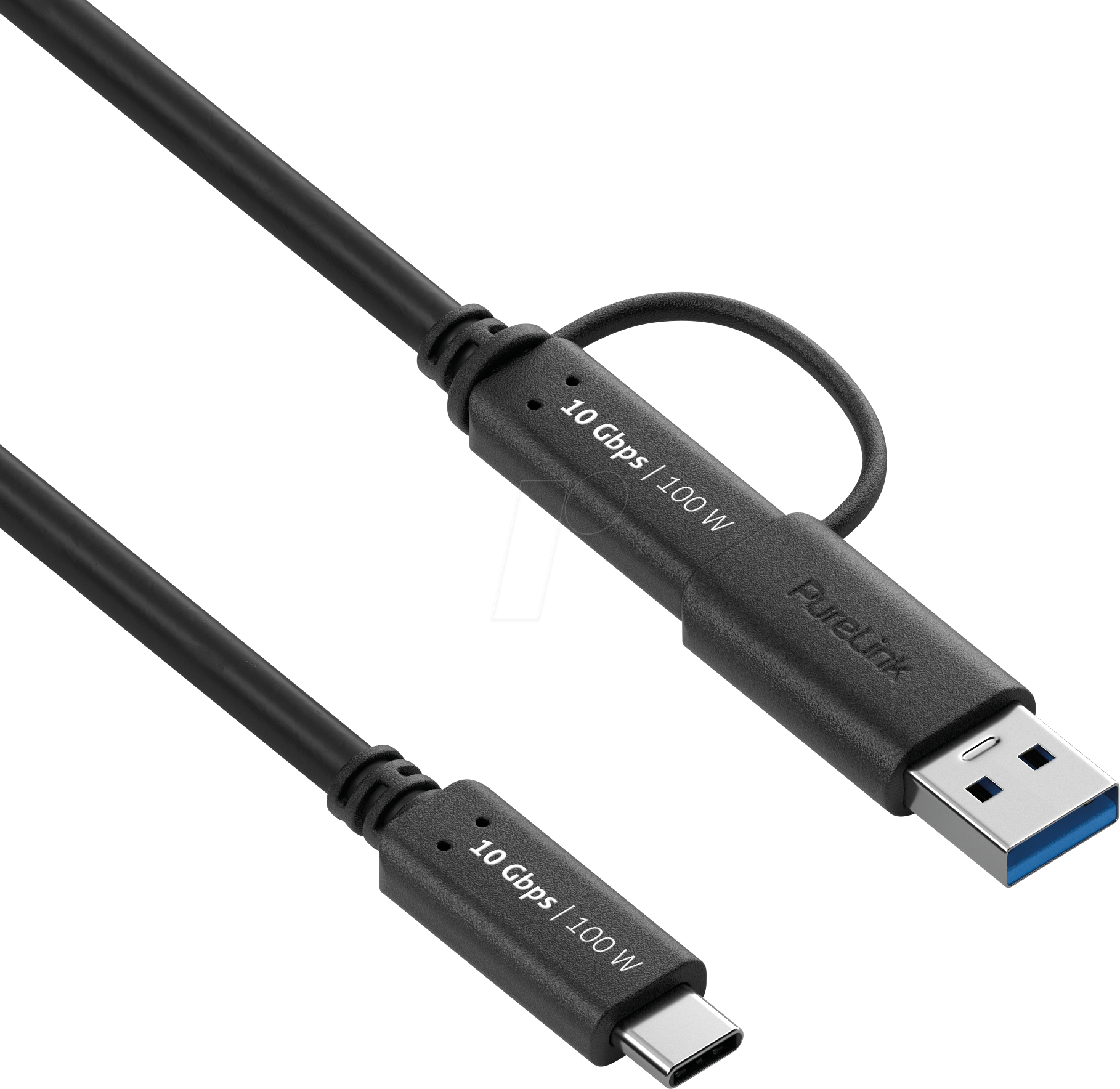 PURE IS2513-005 - USB 10 Gb/s Kabel, iSerie, C Stecker auf A/C Stecker, schwarz, 0 von PURELINK