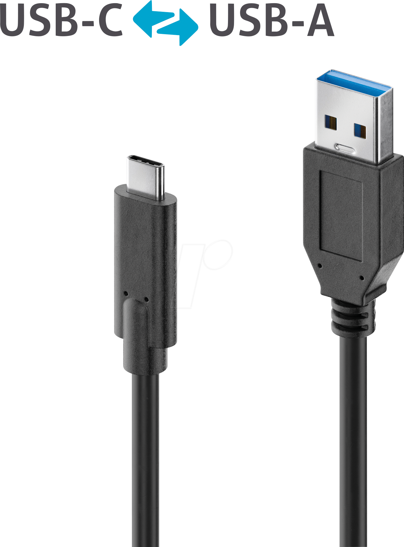 PURE IS2611-010 - USB 10 Gb/s Kabel, iSerie, A Stecker auf C Stecker, schwarz, 1,0 von PURELINK