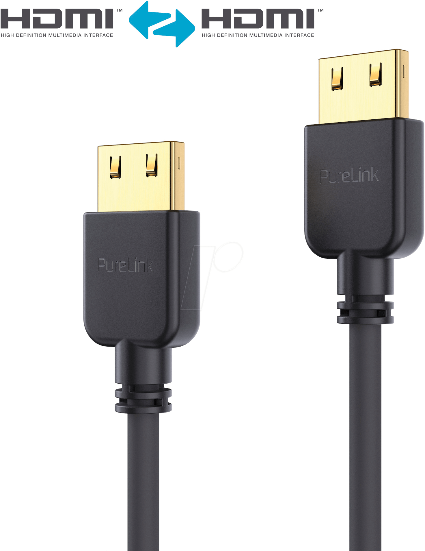PURE PI0500-003 - HDMI Kabel - PureInstall - Slim 0,30m - schwarz von PURELINK