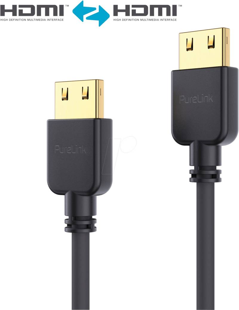 PURE PI0500-003 - HDMI Kabel - PureInstall - Slim 0,30m - schwarz von PURELINK