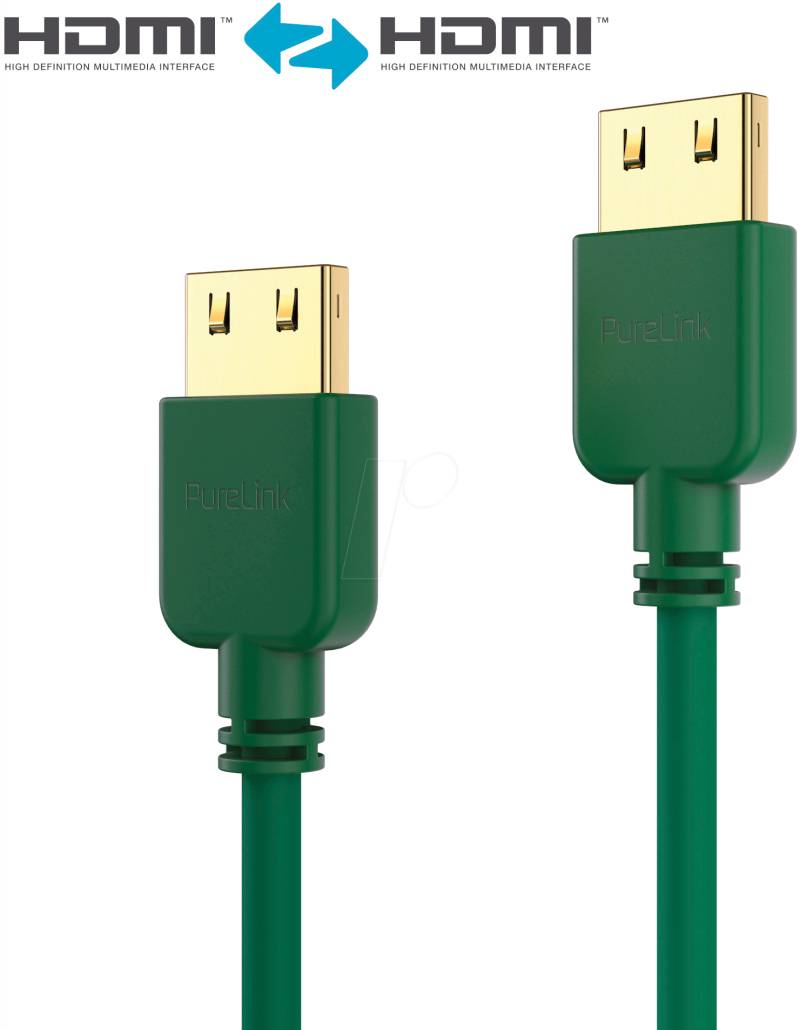 PURE PI0503-020 - HDMI Kabel - PureInstall - Slim 2,00m - grün von PURELINK