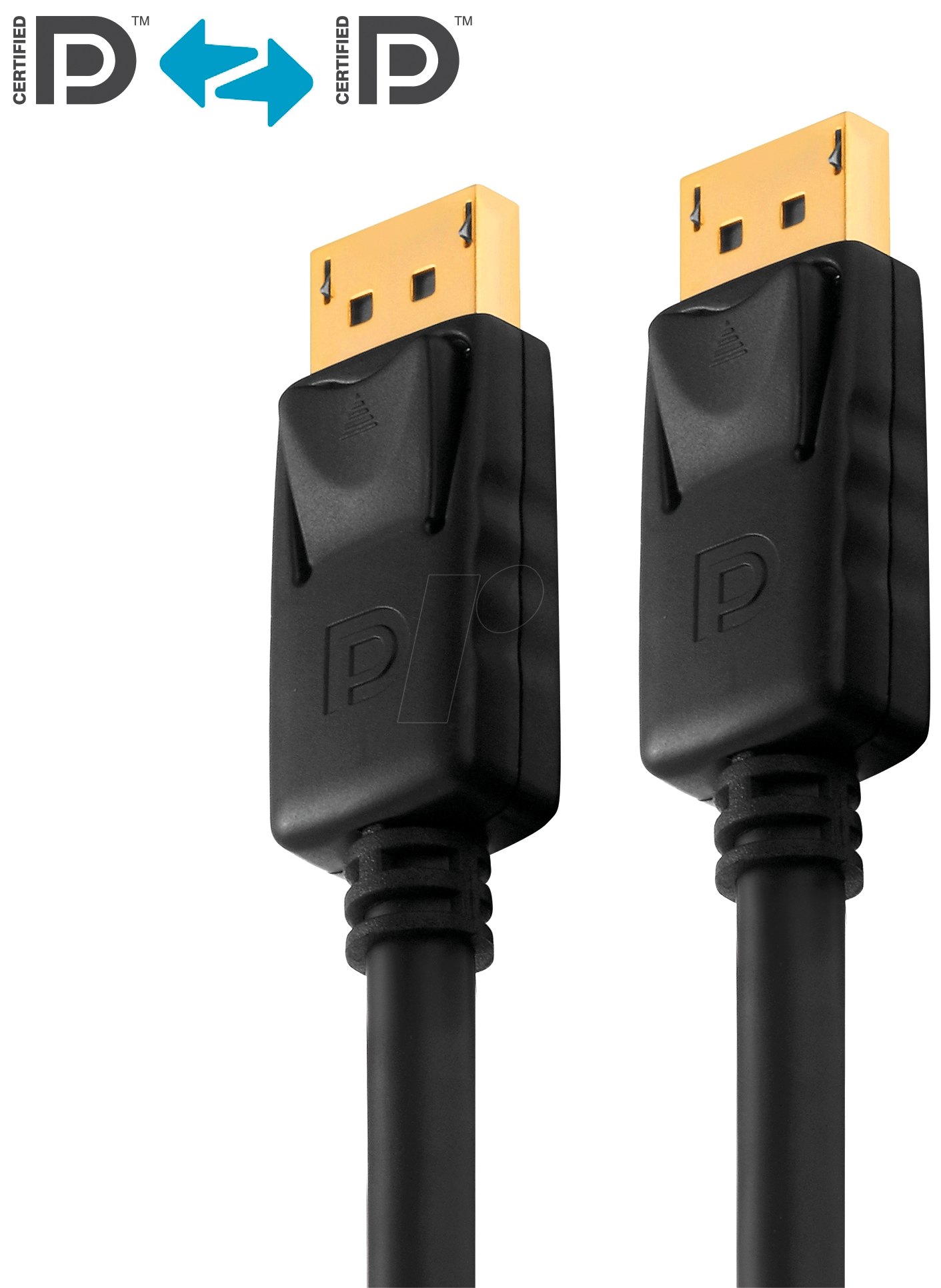 PURE PI5000-020 - DisplayPort Kabel, 4K 60 Hz, 2 m, schwarz von PURELINK