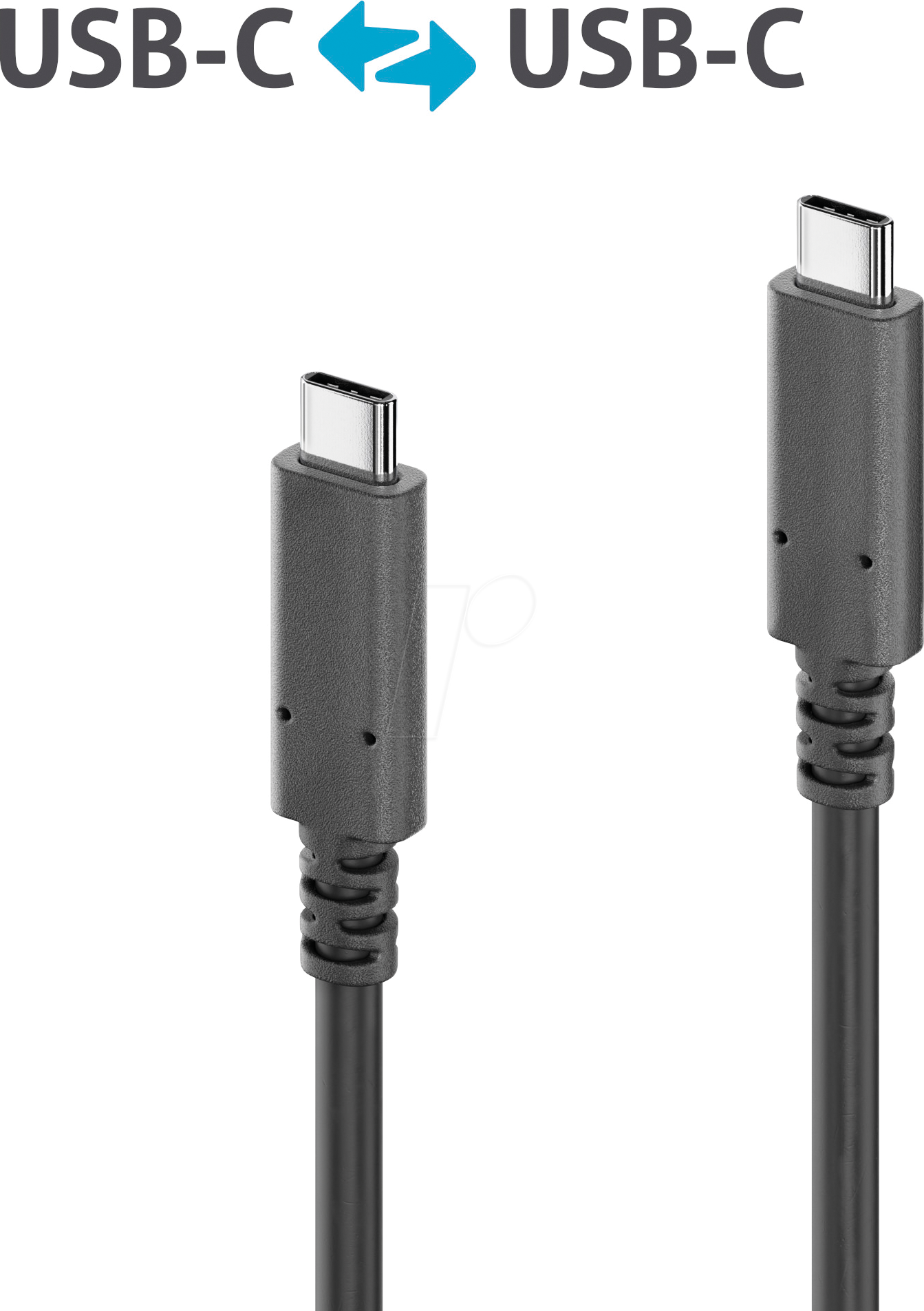 PURE PI6000-050 - USB 3.1 Kabel, PI6000, C Stecker auf C Stecker, 5,0 m von PURELINK