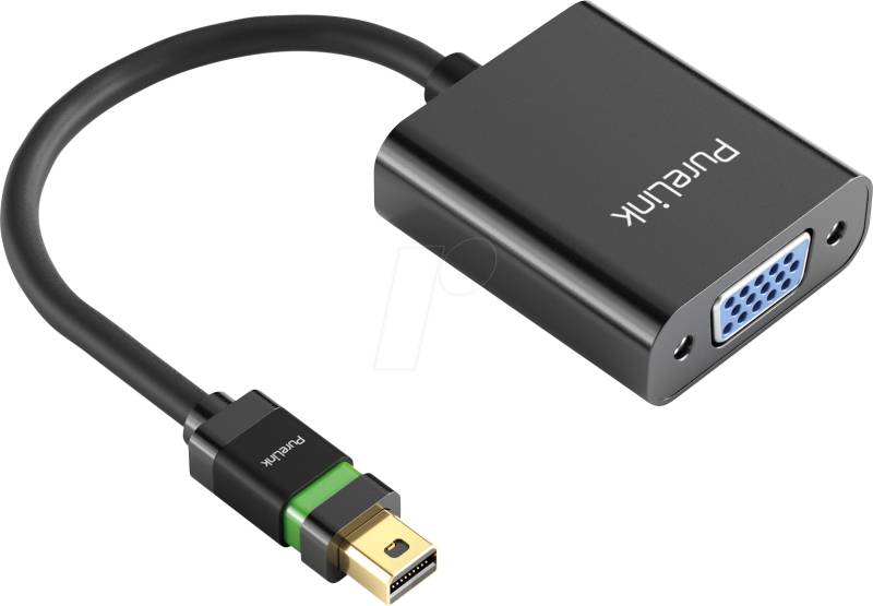 PURE ULS250 - DisplayPort Adapter, Mini DP Stecker auf VGA Buchse von PURELINK