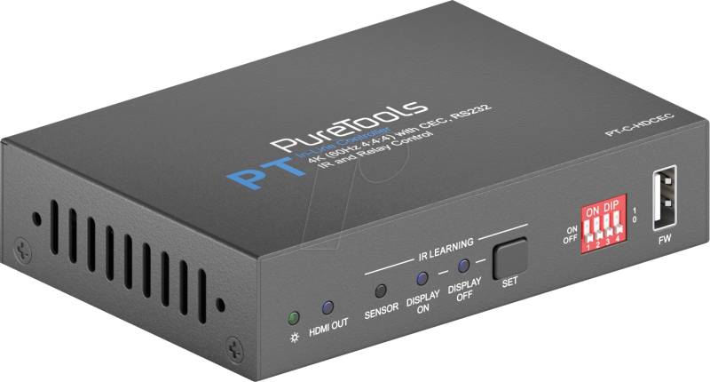 PURE PT-C-HDCEC - HDMI CEC und Relais Controller, 4K 18 Gb/s von PURETOOLS