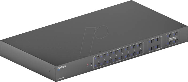 PURE PTMAHD88DA - 4K HDMI Matrix 8x8, HDR,Downscaler, Audio-Matrix von PURETOOLS