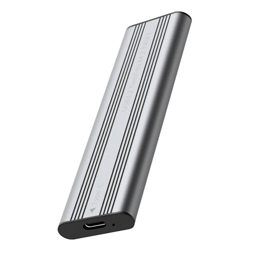 NVME Gehäuse 20 Gbit/s USB C 3.2 Gen2x2 Solid Disk Gehäuse PCIE NVMe USB-Adapter für 2280/2260/2242/2230 von PURFUU