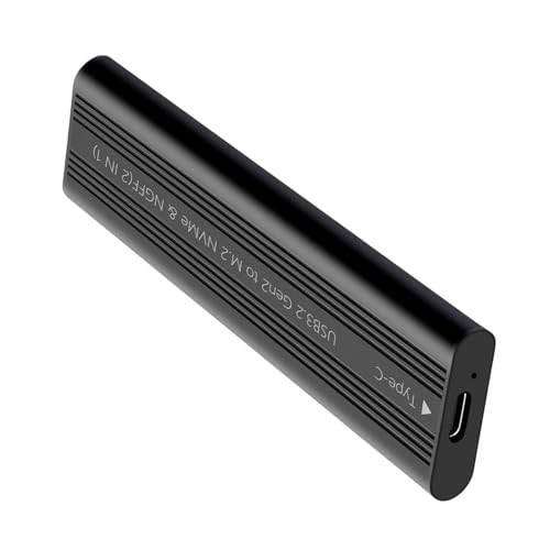 PURFUU NVME Gehäuse 20 Gbit/s USB C 3.2 Gen2x2 Solid Disk Gehäuse PCIE NVMe USB-Adapter für 2280/2260/2242/2230 von PURFUU