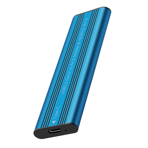 NVME Gehäuse 20 Gbit/s USB C 3.2 Gen2x2 Solid Disk Gehäuse PCIE NVMe USB-Adapter für 2280/2260/2242/2230 von PURFUU