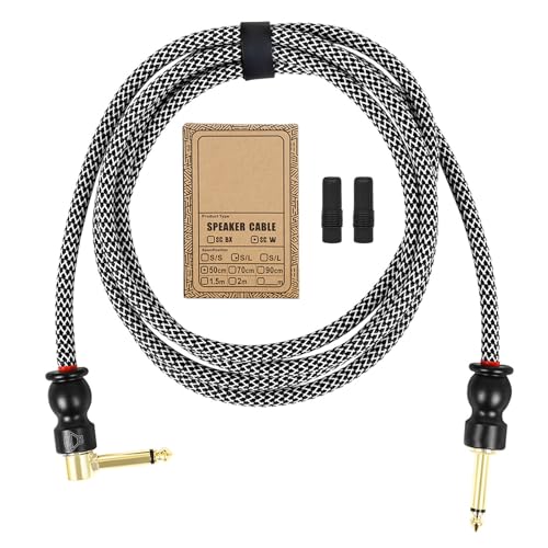 6,35 mm auf 6,35 mm Gitarren-Verstärkerkabel, Kupferdraht, Gitarrenverstärkerkabel, geräuschloses Instrumentenkabel für Gitarre, Tastatur 6,35 mm auf 6,35 mm Gitarren-Verstärkerkabel, Kupferdraht, Gitarrenverstärkerkabel, geräuschloses Instrumentenkabel für Gitarre, Tastatur von PURPLELILY