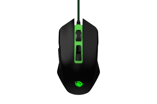 PUSAT V11 Kabelgebundene Gaming-Maus, 10000 DPI, 8 programmierbare Tasten, RGB, DPI-Umschalttaste – Schwarz von PUSAT