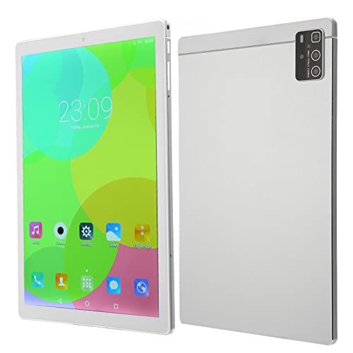 10,1 Zoll Tablet PC, Silber, 2,4 G 5 G WiFi, USB C Wiederaufladbar, 6 GB RAM 128 GB ROM, 2560 X 1600 HD, 5 MP 8 MP Kamera, Octa Core CPU, 5000 MAh Tablet für Android11 von PUSOKEI