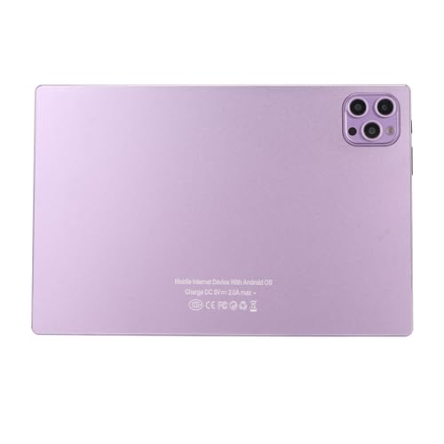 10,1 Zoll Tablet für Android 12.0, FHD 4G LTE Tablet PC mit Schutzfolie, 5G WiFi Gaming Tablet, 8 Core 8GB 128GB, 8MP 13MP (Purple) von PUSOKEI