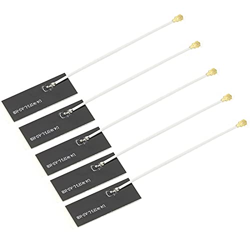 2,4G / 5G Zweifrequenzantenne IPEX1-Schnittstelle Netzwerkkartenantenne 9 Cm / 3,5 Zoll WiFi-Kartenantenne (5 Stück) von PUSOKEI