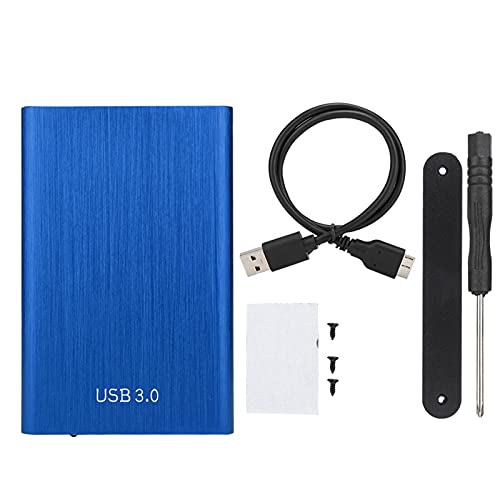 2.5 Festplattengehäuse, SATA zu USB 3.0 7-9.5MM Werkzeugfreies Externes SSD-Gehäuse für Laptops (Blau) von PUSOKEI