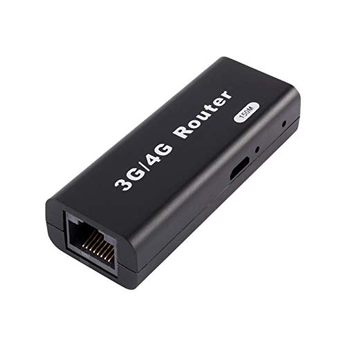 3G / 4G WiFi-Modem 150 Mbit / s RJ45 USB-Netzwerkkarten-Router WLAN-Hotspot mit drahtloser Tasche - 20 Benutzer für iOS, Windows, Linux, Android-System von PUSOKEI