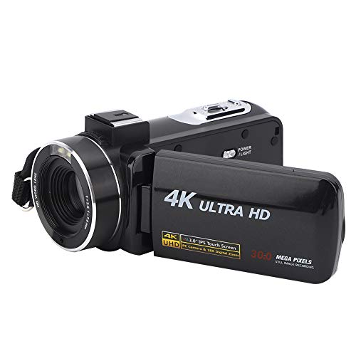 4K HD-Digitalvideokamera, 18-fach-Zoom-Shake-Resistant-DV-Kamera mit Buntem 3-Zoll-Touchscreen für Außenaufnahmen von PUSOKEI