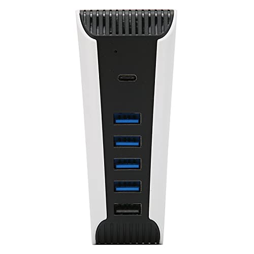 5-Port-USB-Hub für PS5, 5-in-1-USB-High-Speed-Erweiterungs-Hub-Ladegerät, USB-Erweiterungs-Hub USB-Extender mit USB2.0, Plug and Play von PUSOKEI