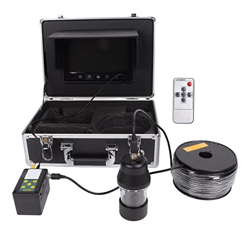 9-Zoll-Angelkamera für Fischfinder, 38 LEDs, 1000 TVL, Wasserdichte Kamera, Video-Fischfinder, 360 ° Drehbar und 50 M Kabel, DVR-Video-Fischkamera, LCD- Zum Tauchen, 9-Zoll-Angelkamera für Fischfinder, 38 LEDs, 1000 TVL, Wasserdichte Kamera, Video-Fischfinder, 360 ° Drehbar und 50 M Kabel, DVR-Video-Fischkamera, LCD- Zum Tauchen, von PUSOKEI