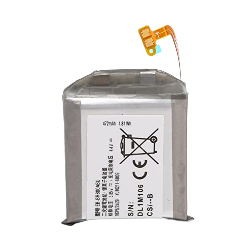 Akku Ersatz für Galaxy Watch, 3,85 V EB BR800ABU Lithium Ionen Akku für Galaxy Gear S4 46 Mm SMR800 SMR805 von PUSOKEI