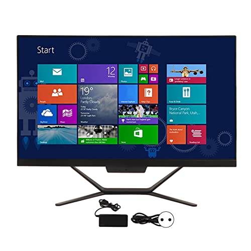 All-in-One-Desktop-Computer, 23,8 Zoll 1920 X 1080 Full HD IPS-Display, 8 GB DDR4, 4-Kern-CPU, 2,4 G 5 G WiFi, Windows 10-System, Touch-Steuerung, Eingebauter Lautsprecher, 23,8'' All-in-One(8+256G) von PUSOKEI
