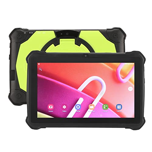 Android 10 Tablet PC, 7 Zoll 1080P IPS HD Kinder Tablet, 4 GB RAM 32 GB ROM, MT6592 8 Core CPU, SIM Kartensteckplatz, Dualband WLAN, Bluetooth 5.0, EU Stecker(Grün) von PUSOKEI