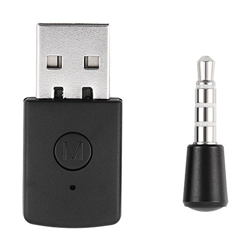 Bluetooth USB2.0 Adapter für PS4, USB 2.0 Bluetooth 5.1 Headset Adapter Sender Mikrofon Empfänger Kompatibel mit PS4 Playstation 4, Unterstützung A2DP, HFP, HSP von PUSOKEI