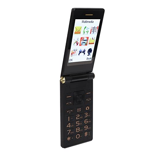 Clamshell Handy, 2G Dual SIM Senioren Klapphandy, 2,8 Zoll HD Bildschirm, 32 MB 32 MB ROM, One Touch Zifferblatt, Große Taste und Klarer Sound, 5900 MAh Langes Standby von PUSOKEI