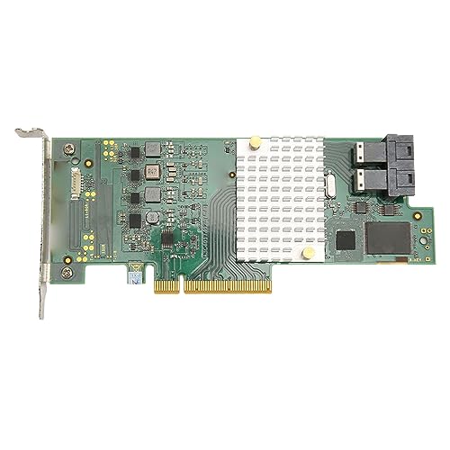 D3307 A12 12 GB SAS HBA Karte, 12 Gbit/s RAID Controllerkarte, Plug and Play PCI E 3.0 Erweiterungskarten, für Desktop PC Gehäuse von PUSOKEI