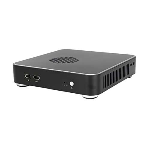 Desktop-Computergehäuse, ITX-Computergehäuse, mit Reichlich Erweiterungslöchern, Gute Wärmeableitung, Exquisites Kompaktes HTPC-Gehäuse, für Heimvideocomputer von PUSOKEI