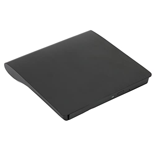 Externes USB 3.0 Gehäuse für 9,5 mm DVDRW/Combo/CD ROM, 5 Gbit/s High Speed, Ultraflaches DVD Laufwerksgehäuse für Laptop Desktop, WINDOWS/LINUX/OS System(Schwarz) von PUSOKEI