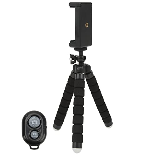 Flexibles Schwamm-Stativ, Aluminium-Handy-Selfie-Stick-Stativ, 30 Fuß Entfernter Drahtloser Fernbedienungs-Telefonclip-Halter für 6-9 Cm / 2,4-3,5-Zoll-Handys Flexibles Schwamm-Stativ, Aluminium-Handy-Selfie-Stick-Stativ, 30 Fuß Entfernter Drahtloser Fernbedienungs-Telefonclip-Halter für 6-9 Cm / 2,4-3,5-Zoll-Handys von PUSOKEI