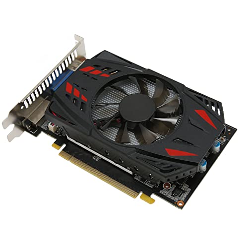 GTX550Ti Computer-Grafikkarte, 1 GB 128 BIT GDDR5 3200 MHz 750 MHz PCIE 2.0 Gaming-Grafikkarte, 3 Ausgangsports, Einzelner Lüfter, 2+1 Phasengetrennte Stromversorgung von PUSOKEI