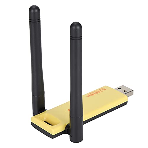 Gigabit USB3.0 Wireless Network Card, 11 AC Dual Band WiFi Netzwerkadapter Dual High-Gain Antenne WLAN Kartenchip für Realtek 8812AU mit Dual Antenne von PUSOKEI