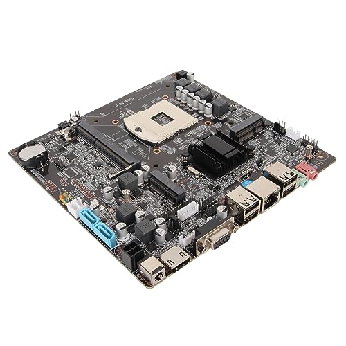 PUSOKEI HM65 -ITX-Motherboard, LGA 988 DDR3-Motherboard für 2 3. für SNB IVB für I3 I5 I7 PGA-CPU, CPU-Gaming-PC-Motherboard mit Micro-ITX-Formfaktor für All-in-One-PCs von PUSOKEI