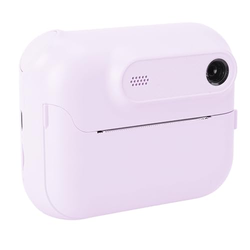 Instant Print Digitalkamera, 48MP 1080P HD Instantkamera mit 6X Zoom, MP3 und Spielfunktionen, integriert 20 Bildern und 5 Filtern, DIY Schwarz Weiß Druck, für Reisen (Lila) von PUSOKEI