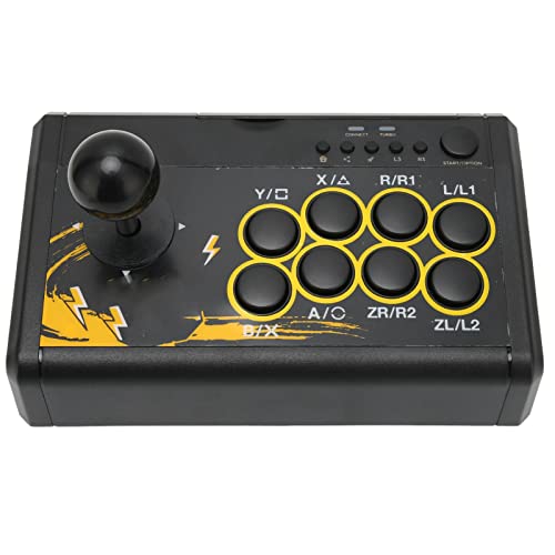 Joystick Fighting Stick, USB Wired Gaming Joystick für PS3, für PS4, für PC Usw., Retro Arcade Spielkonsole Joystick Fighting Controller, Plug and Play von PUSOKEI