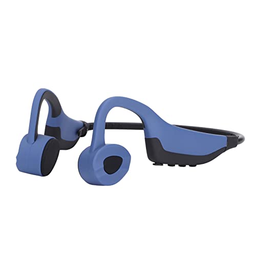 K7 Kabelloser BT-Kopfhörer, Wasserdichter, Kabelloser BT5.0-Ohrbügel, Stereo-Surround-Kopfhörer mit 16 GB Speicher für Spiele/Musik/Filme (Blau) von PUSOKEI