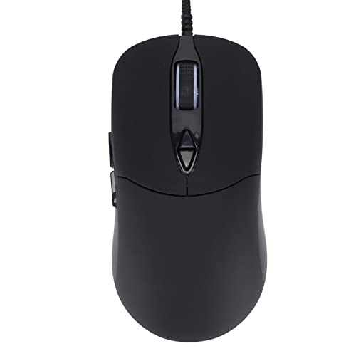 Kabelgebundene Gaming-Maus, 7200 DPI Mechanical Macro HD Ergonomic Game Mouse, RGB 10 Beleuchtungsmuster, für Windows, für IOS (Schwarz) von PUSOKEI