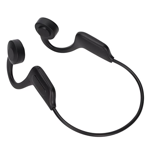 Kabelloses Stereo-Headset, Open-Ear-Bluetooth-Kopfhörer mit Knochenleitung, Schweißresistente Kabellose Ohrhörer für Workouts und Laufen, Integriertes Mikrofon von PUSOKEI