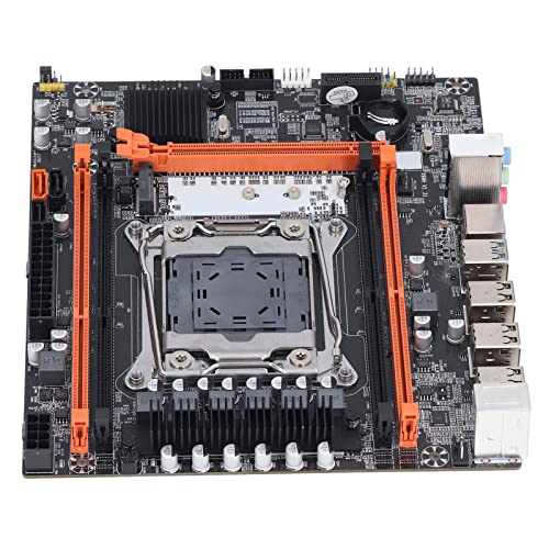 LGA 2011 V3 ATX Motherboard, X99H SATA Port Gaming Motherboard, PCIe 3.0/NVME M.2 Slots/ 4 Channel DDR4/SATA 6Gb/s,/USB3.0, Desktop-PC-Mainboard von PUSOKEI