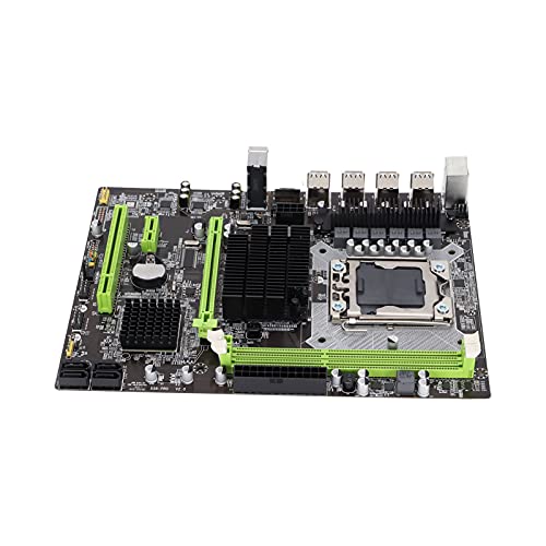 LGA1366 Computer Motherboard für Intel X58+1CH 10 Chipsatz DDR3 Deskstop Motherboard, PCIEx16 Grafikkartensteckplatz/ 4 X SATA II/ 2 X DDR3 DIMM/Micro ATX Board Computer Mainboard von PUSOKEI