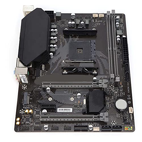 M-ATX-Gaming-Mainboard, AMD Am4-Sockel-Apu, AMD Ryzen-Prozessor, Dual-Channel-DDR4-Speicher, PCIE 4.0 M.2 XMP 3800MHz Dual Graphical Port Computer Board von PUSOKEI